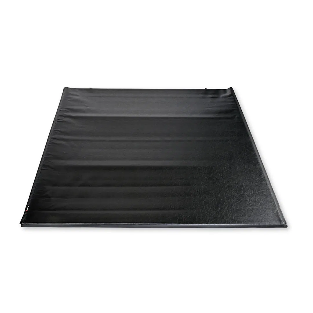 TFX1201 – TRAILFX Tonneau Cover, Soft Roll-Up Hook And Loop Lockable With Tailgate Lock Black Vinyl With Aluminum Rai...